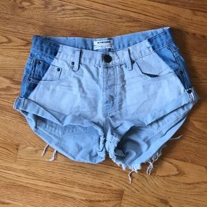 One teaspoon cutoff denim shorts